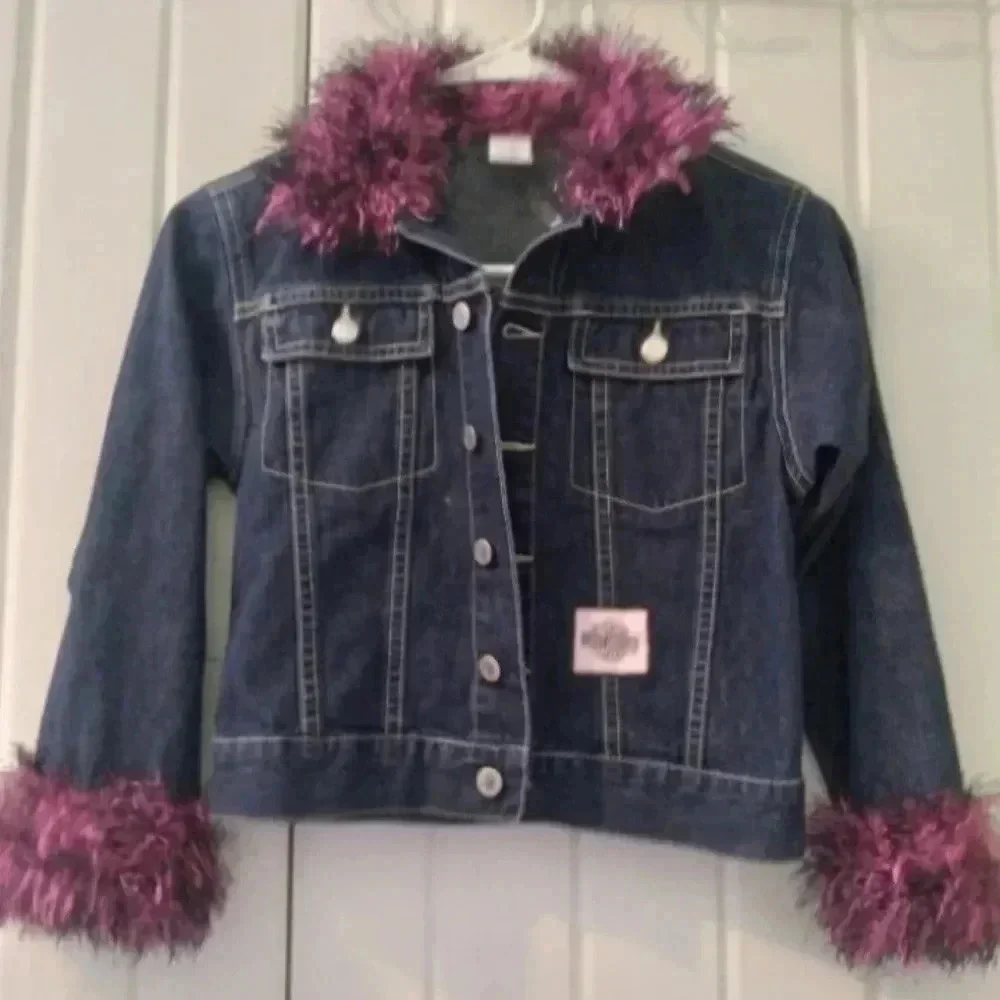 vintage customized Gymboree jean jacket-girls X-large age 6